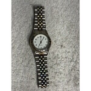 ECT Quartz Movement 2Tone Steel Gold/Silver  New Battery Installed Tested Works